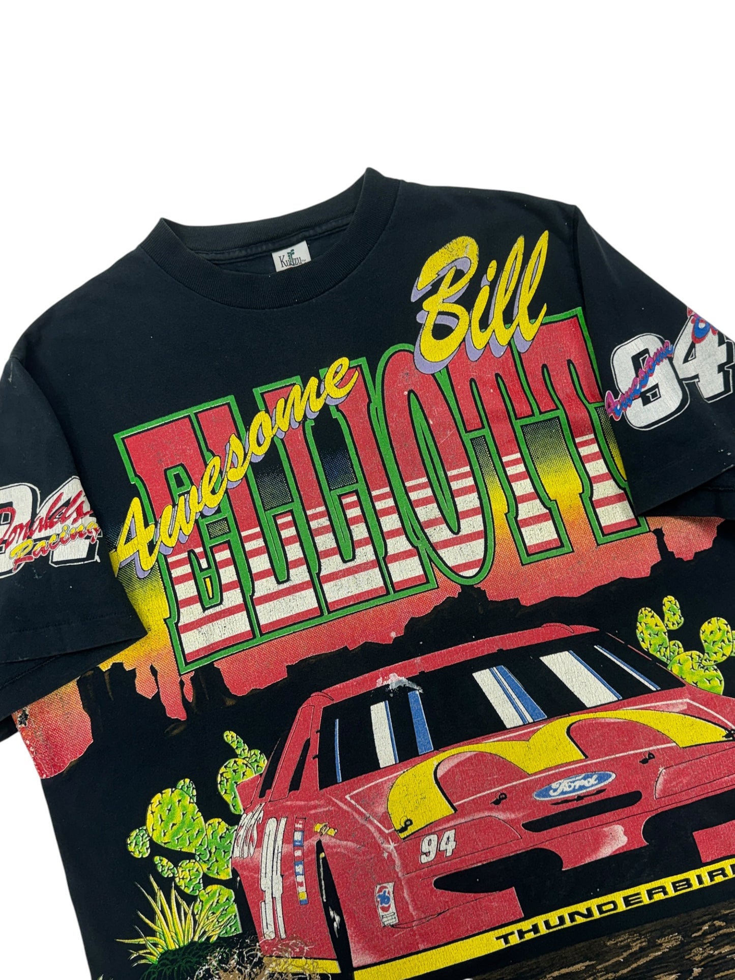 1995 Bill Elliot Awesome Bill McDonald's NASCAR Tee - L