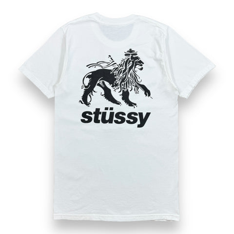 Stussy White & Black Lion - S
