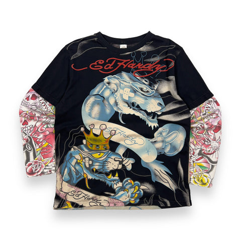 Ed Hardy Dragon Graphic Long Sleeve (M)