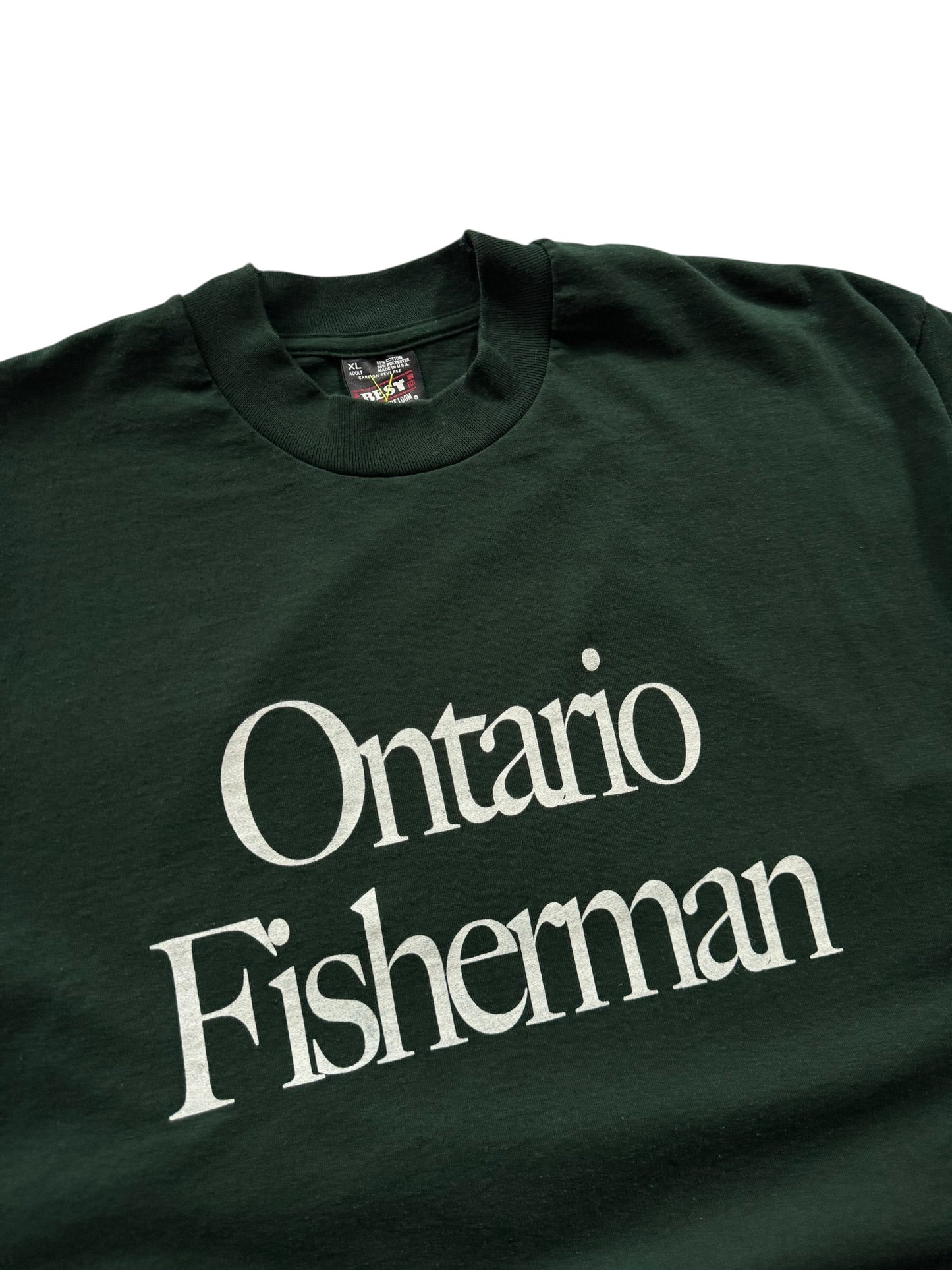 Ontario Fisherman Vintage Tee Pike Green - XL