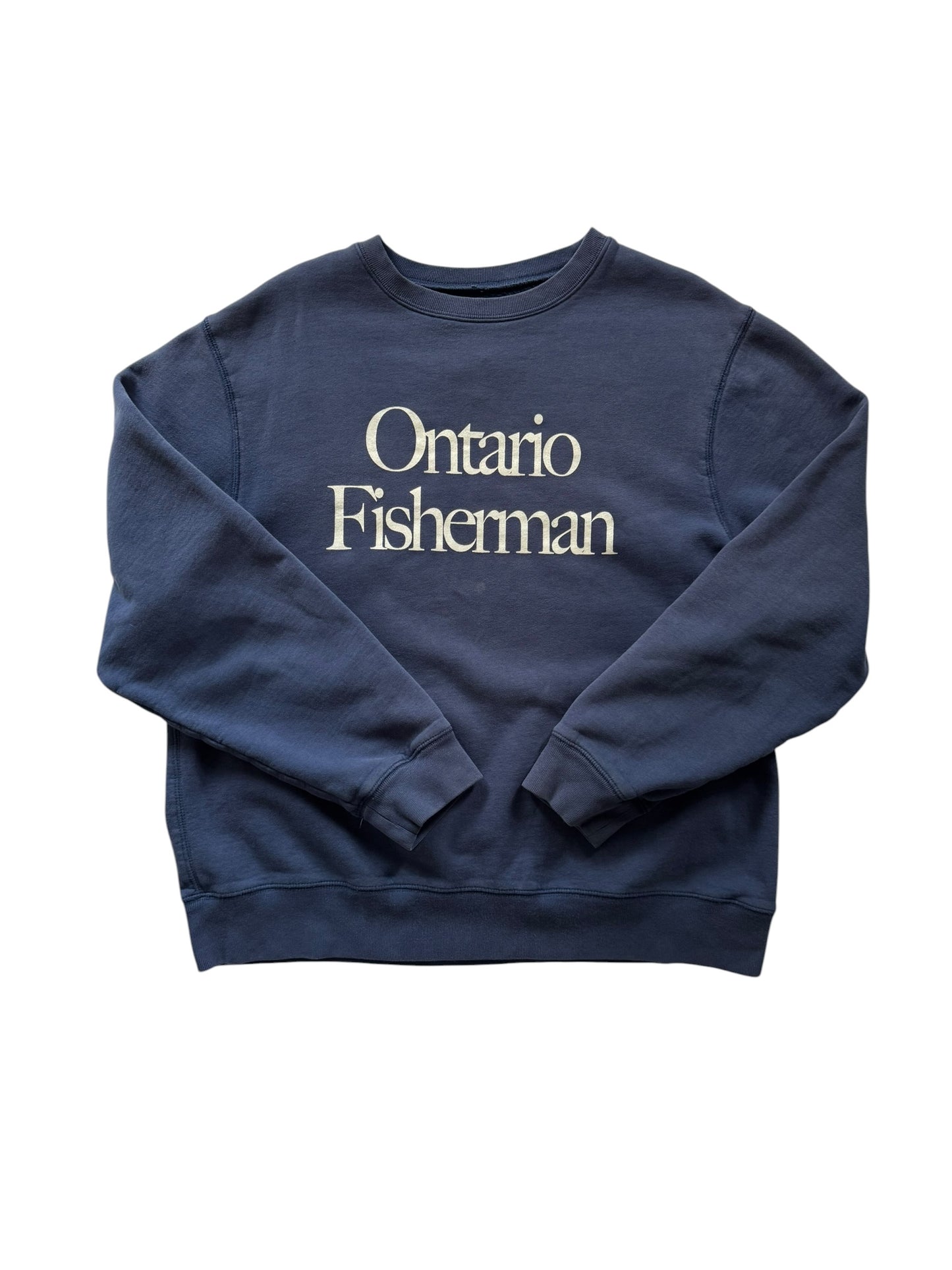 Ontario Fisherman Crewneck Steelhead Blue - XL