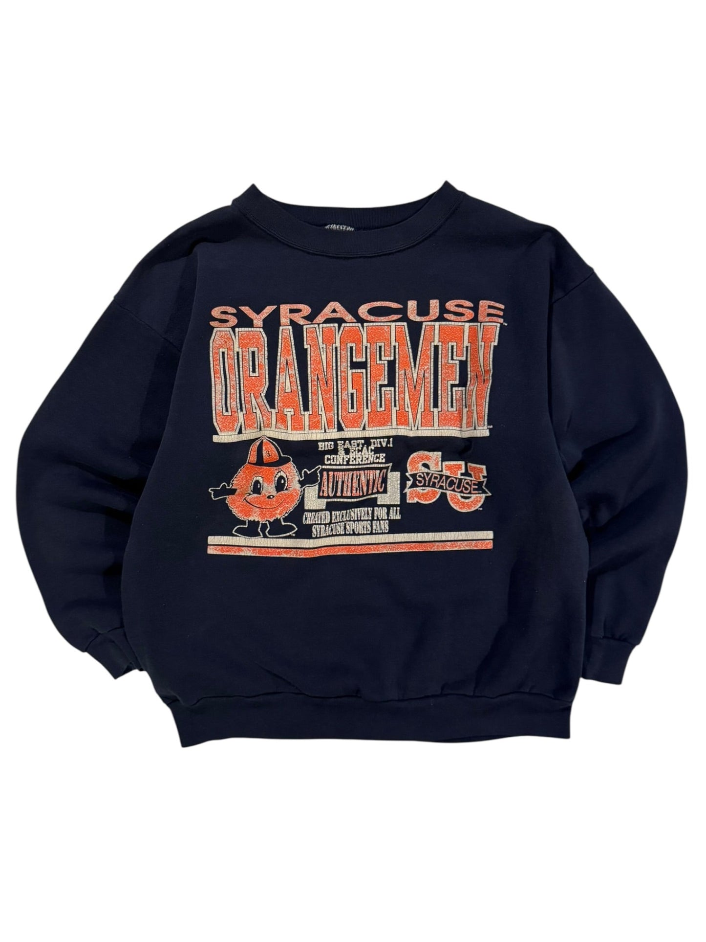Vintage 1990s Syracuse Orangeman Crewneck - M