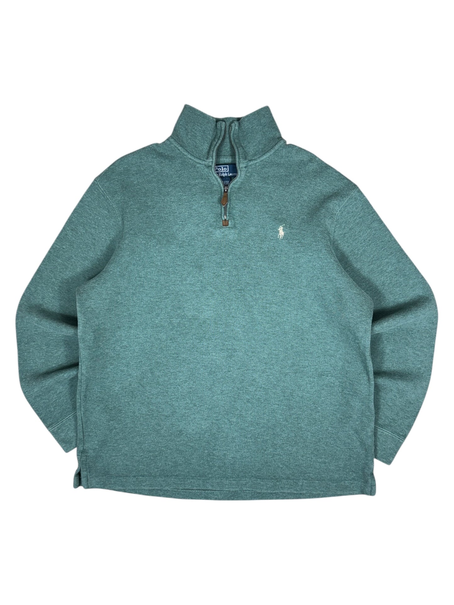 Polo Ralph Lauren Estate Rib Quarter Zip Pull Over Sweater - L