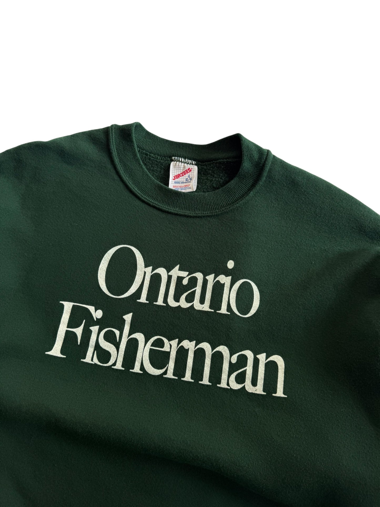 Ontario Fisherman Crewneck Pike Green - L