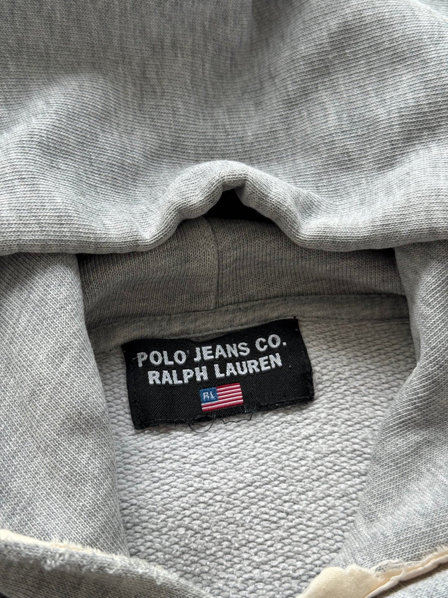 Rare Vintage Polo Ralph Lauren USRL Hooded Sweatshirt - L