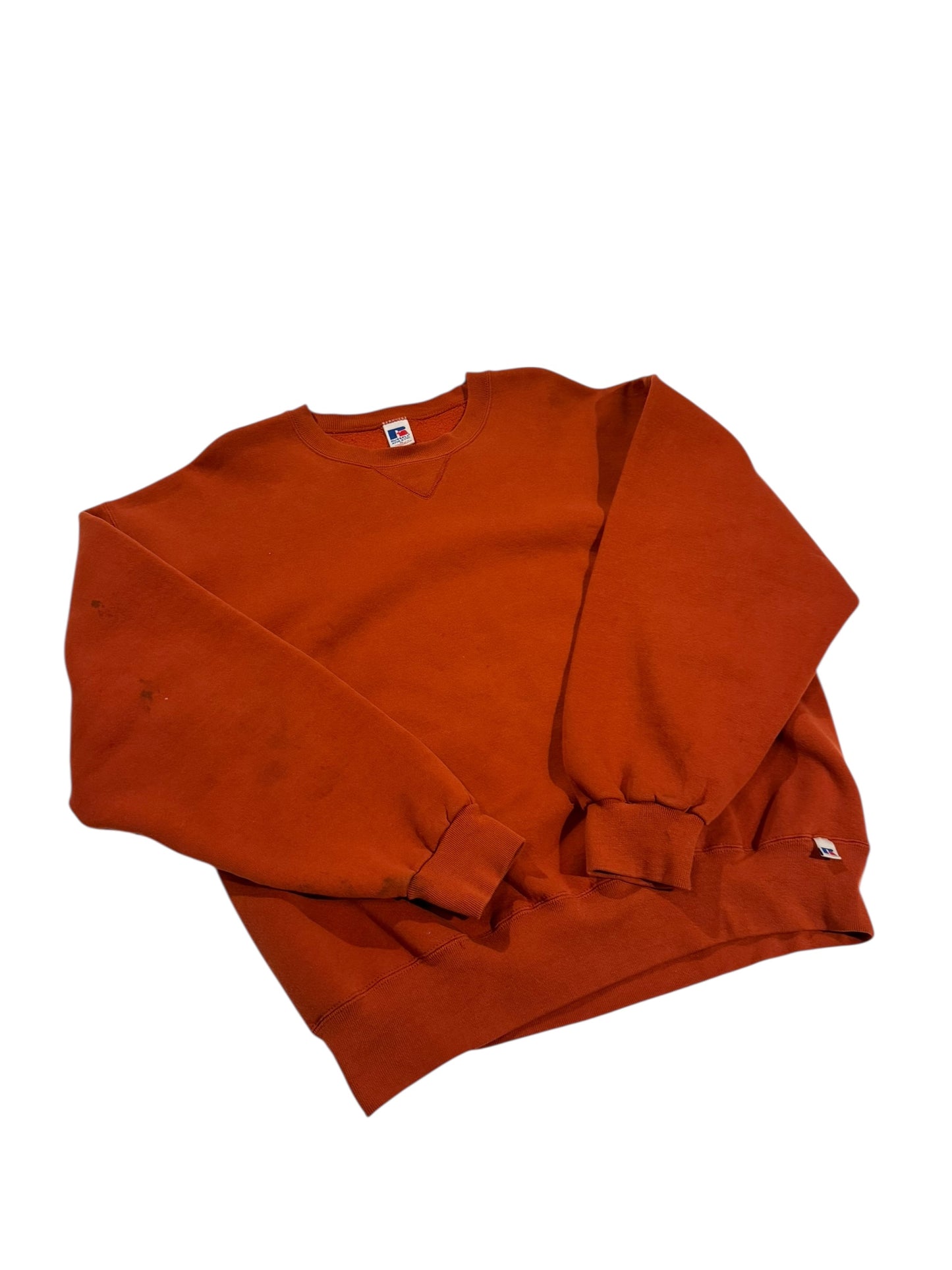 1990s Russell Texas Orange Crewneck Sweater - XL