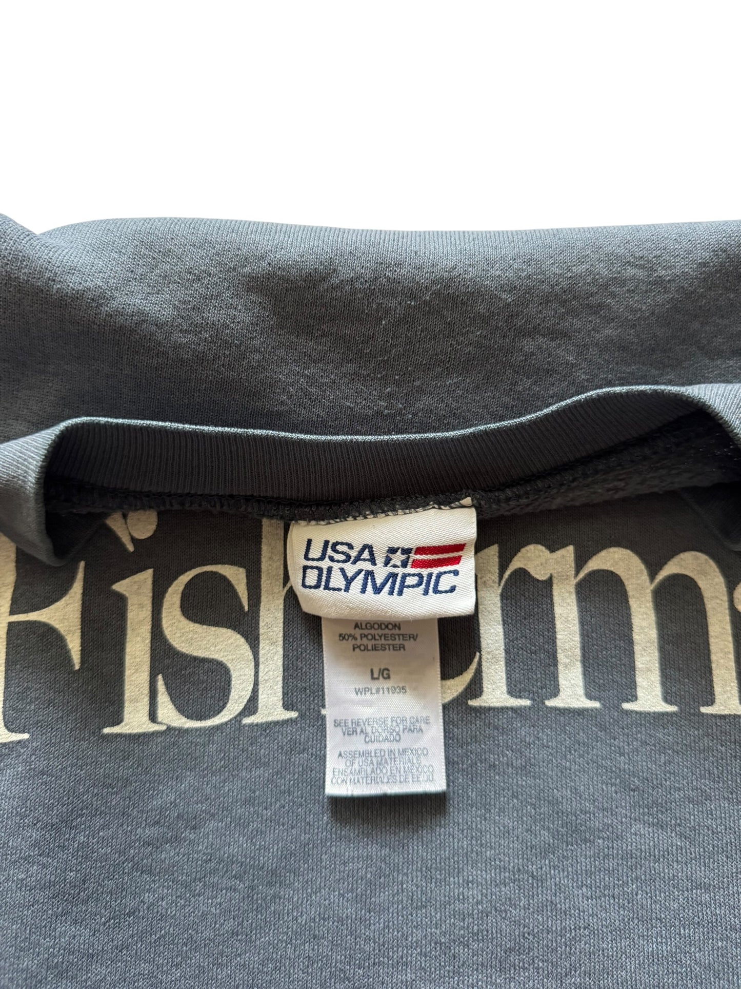 Ontario Fisherman Crewneck Steelhead Blue - L
