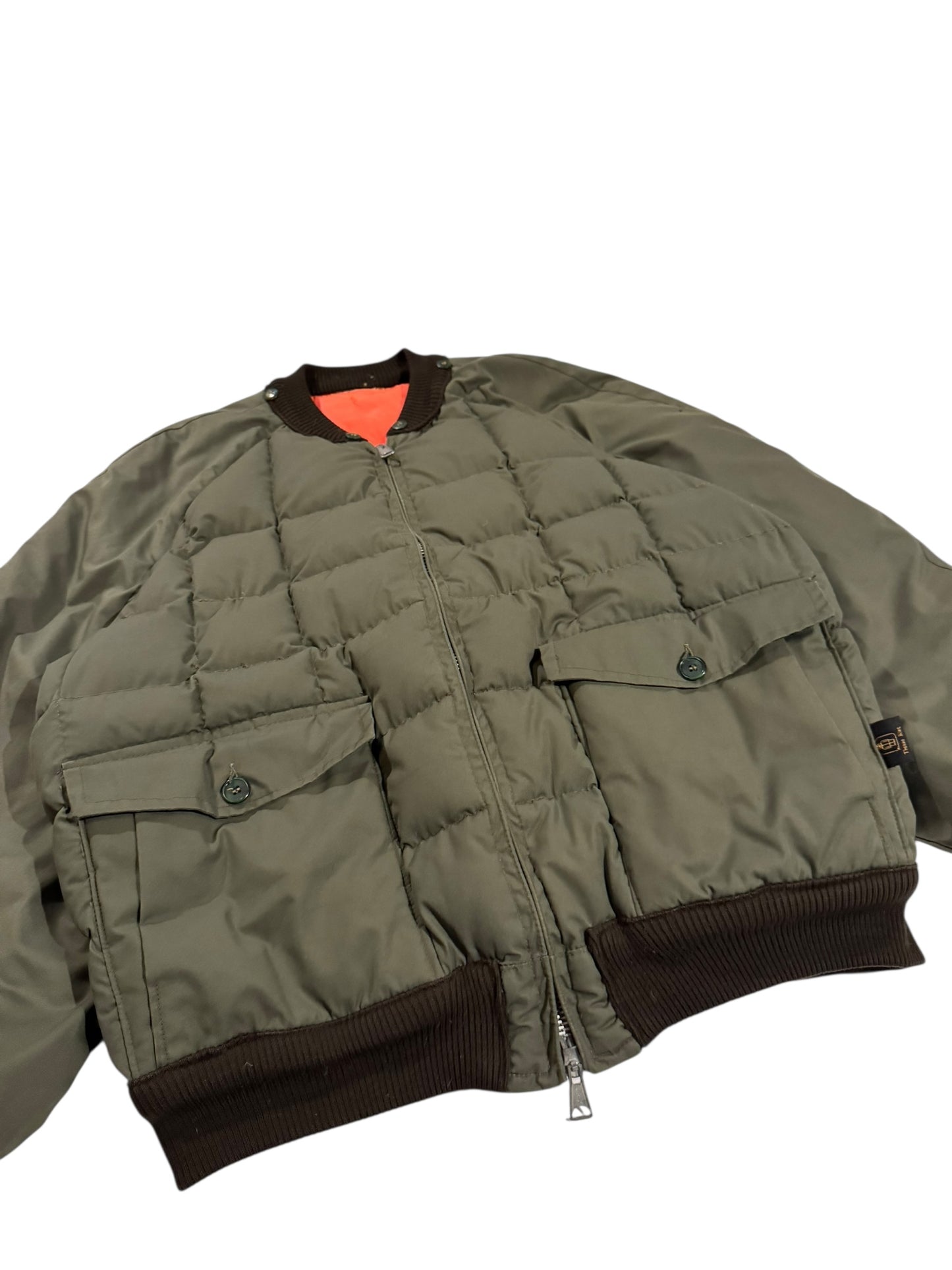 Reversible 1970s Thermo King Down Bomber Jacket - XXL