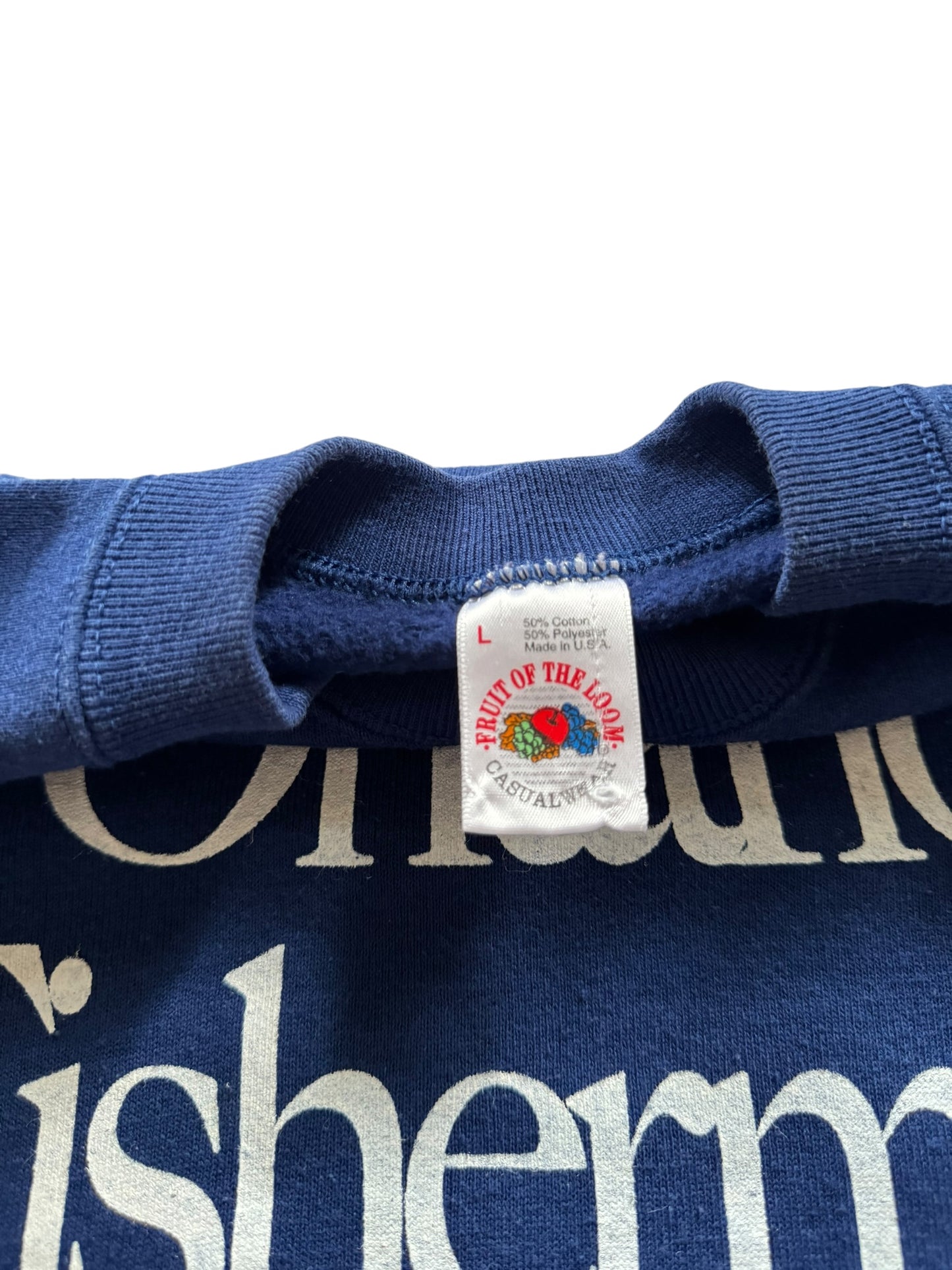 Ontario Fisherman Crewneck Coho Blue - M