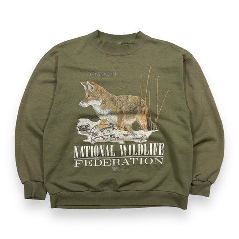 1990s Coyote Wildlife Crewneck L