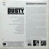 Dusty Springfield - You don’t have to say you love me 1966 Record