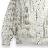 Vintage Cream Knit Cardigan (L)