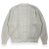 Vintage Cream Knit Cardigan (L)