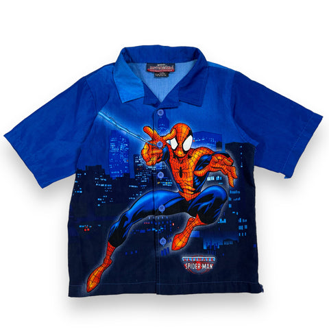 2002 Ultimate Spider-man Button Up - Youth S