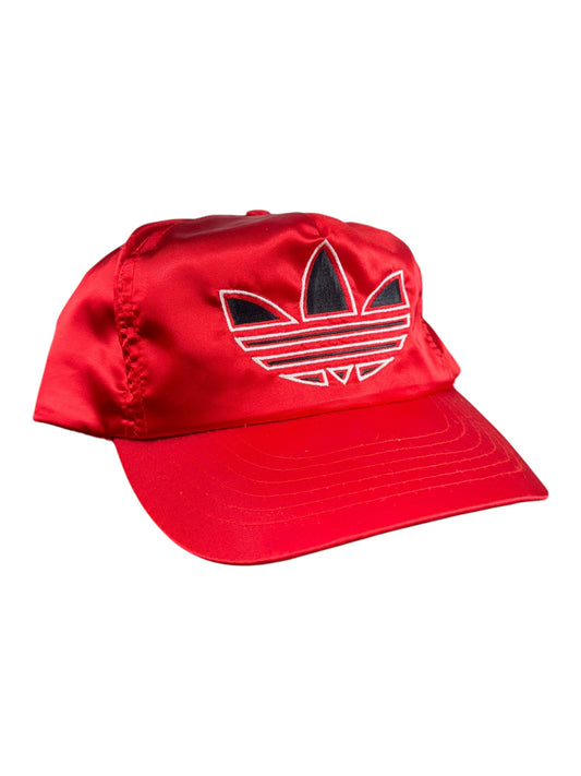 1980s Adidas Satin Trefoil Logo Cap