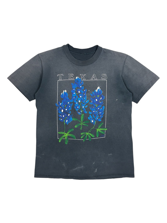 Vintage 90s Texas Bluebonnets State Flower Tee - S/M