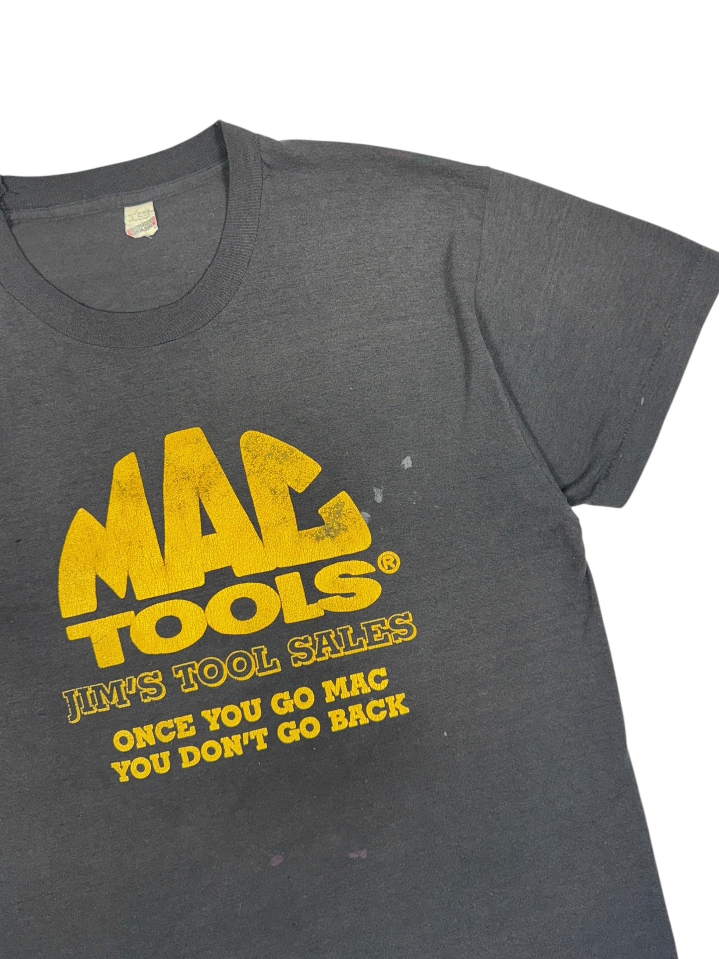 Vintage 80s Mac Tools Sun Faded Tee - L