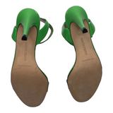 Manolo Blahnik Green Open Toe Heels US 5.5