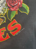 Vintage Guns N Roses Cards Tee 1991 L