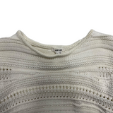 S Helmut Lang open knit cropped sweater