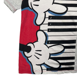 Vintage Disney Mickey Mouse Piano AOP Tee L
